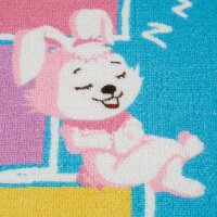 relaxdays Spielteppich Hüpfspiel blau/bunt 70,0 x 180,0 cm