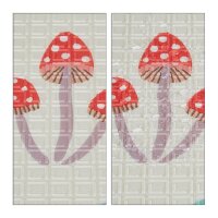 relaxdays Spielmatte Waldtiere weiß/bunt 195,0 x 150,0 cm