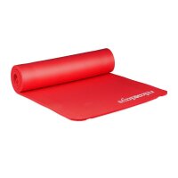 relaxdays Yogamatte rot 60,0 x 180,0 x 1,0 cm