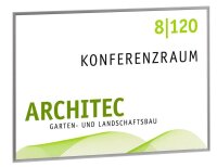 SignSystems® Türschild New Age Metall silber DIN...