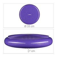relaxdays Balance-Kissen violett