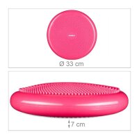 relaxdays Balance-Kissen pink