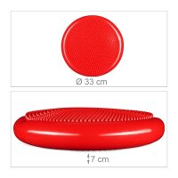 relaxdays Balance-Kissen rot