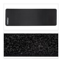 relaxdays Yogamatte schwarz 60,0 x 180,0 x 1,0 cm