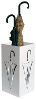 SZ Metall Schirmständer Umbrella 32661 weiß,...