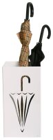SZ Metall Schirmständer Umbrella 32661 weiß, Stahl