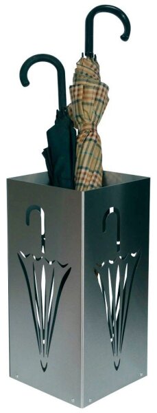 SZ Metall Schirmständer Umbrella 32668-MT silber, Edelstahl