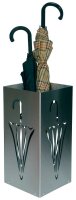 SZ Metall Schirmständer Umbrella 32668-MT silber,...
