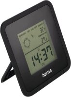 hama Borneo Thermo-Hygrometer schwarz, 1 St.