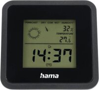 hama Borneo Thermo-Hygrometer schwarz, 1 St.