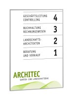 SignSystems® Türschild New Age Metall silber DIN...