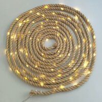 Idena 100er Seil Solar LED Lichterkette braun 14,0 m, 1 St.