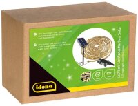 Idena 100er Seil Solar LED Lichterkette braun 14,0 m, 1 St.