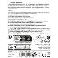 Idena 200er Micro LED Lichterkette grün 22,9 m, 1 St.