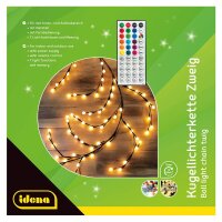 Idena 120er Kugel-Zweige LED Lichterkette braun 7,0 m, 1 St.