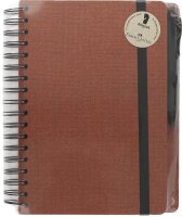 FABER-CASTELL Notizbuch ca. DIN A5 blanko, sienna Hardcover 180 Seiten, 1 Set