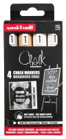 uni-ball Chalk PWE-5M Kreidemarker farbsortiert 1,0 - 2,0 mm, 4 St.