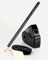 FABER-CASTELL Grip 2001 Bleistifte B schwarz, 1 Set