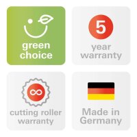 HSM SECURIO P36i Aktenvernichter mit Streifenschnitt P-2, 3,9 mm, bis 36 Blatt, weiß