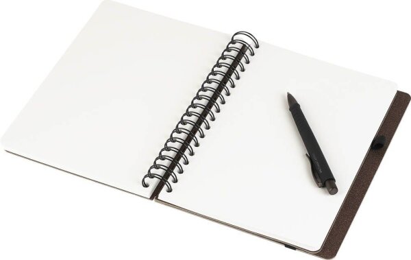 FABER-CASTELL Notizbuch ca. DIN A5 blanko, espresso Hardcover 180 Seiten, 1 Set