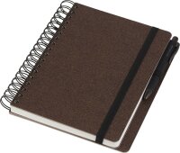 FABER-CASTELL Notizbuch ca. DIN A5 blanko, espresso Hardcover 180 Seiten, 1 Set