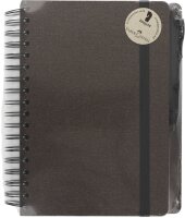 FABER-CASTELL Notizbuch ca. DIN A5 blanko, espresso Hardcover 180 Seiten, 1 Set