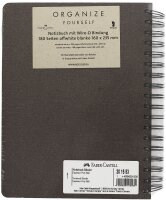 FABER-CASTELL Notizbuch ca. DIN A5 blanko, espresso Hardcover 180 Seiten, 1 Set