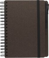 FABER-CASTELL Notizbuch ca. DIN A5 blanko, espresso Hardcover 180 Seiten, 1 Set