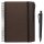 FABER-CASTELL Notizbuch ca. DIN A5 blanko, espresso Hardcover 180 Seiten, 1 Set