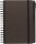 FABER-CASTELL Notizbuch ca. DIN A5 blanko, espresso Hardcover 180 Seiten, 1 Set