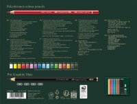 FABER-CASTELL Polychromos & Pitt Graphite Matt Malset farbsortiert, 23 St.