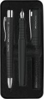 FABER-CASTELL Schreibset  Poly Ball Pen schwarz