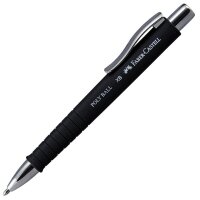 FABER-CASTELL Schreibset  Poly Ball Pen schwarz