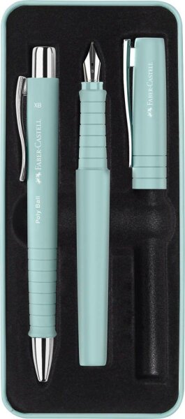 FABER-CASTELL Schreibset  Poly Ball Pen blau