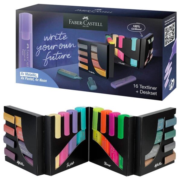 FABER-CASTELL TL 46  Textmarker farbsortiert, 16 St.