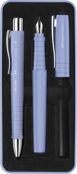 FABER-CASTELL Schreibset  Poly Ball Pen lila
