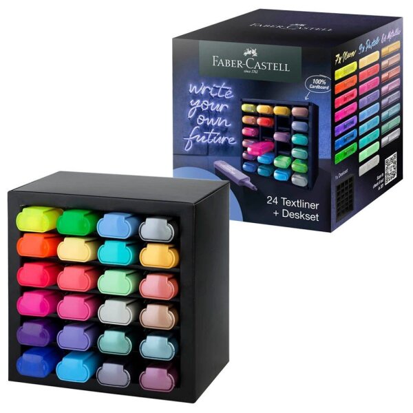 FABER-CASTELL TL 46  Textmarker farbsortiert, 24 St.