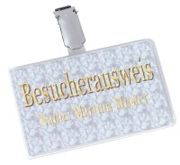 DURABLE Namensschilder mit Clip 9,0 x 5,4 cm, 25 St.