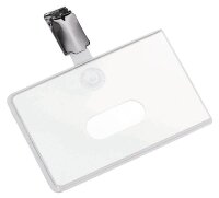 DURABLE Namensschilder mit Clip 9,0 x 5,4 cm, 25 St.
