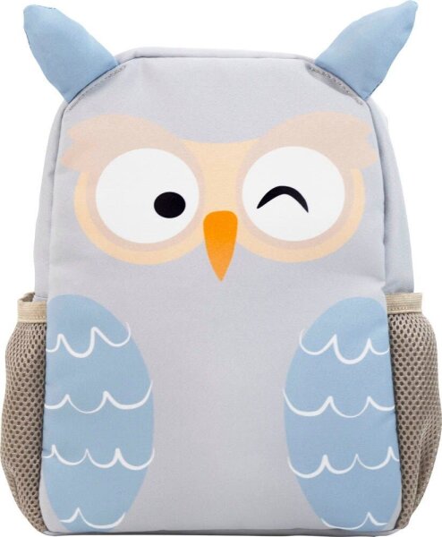 EBERHARD FABER Kindergartenrucksack Mini Kids Eule Kunstfaser lila/beige