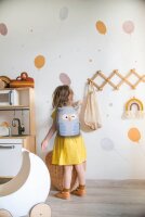 EBERHARD FABER Kindergartenrucksack Mini Kids Eule Kunstfaser lila/beige