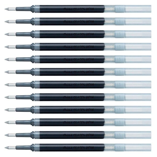 Pentel EnerGel Gelschreiberminen schwarz 0,25 mm 12 St.