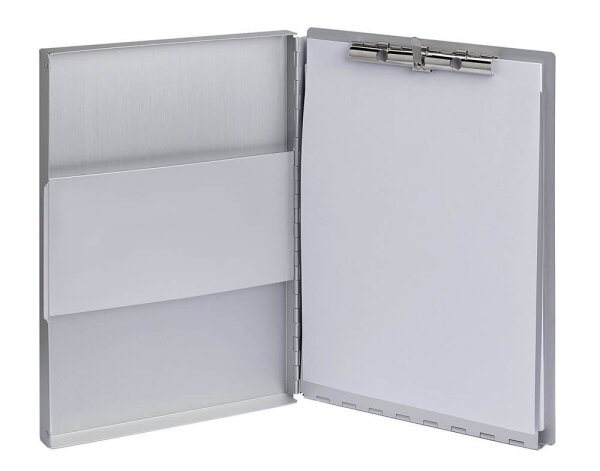MAUL Klemmbrett MAULassist mit Aufbewahrungsfach 2354608 DIN A4 silber Aluminium, 1 St.