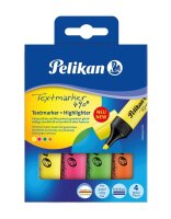 Pelikan 490 Textmarker farbsortiert, 4 St.