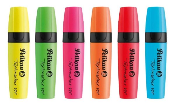 Pelikan 490 Textmarker farbsortiert, 6 St.