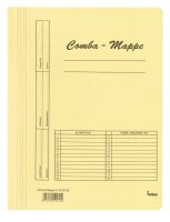 bene Schnellhefter Comba-Mappe Karton gelb DIN A4, 5 St.