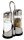 APS Salz- & Pfefferstreuer-Set transparent/silber Höhe: 13,0 cm, 1 Set