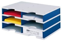 styro Sortierstation Styrodoc grau/blau mit 6 Fächern