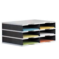 styro Sortierstation Styrodoc grau/schwarz mit 6...