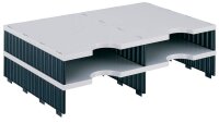 styro Sortierstation Styrodoc grau/schwarz mit 4...